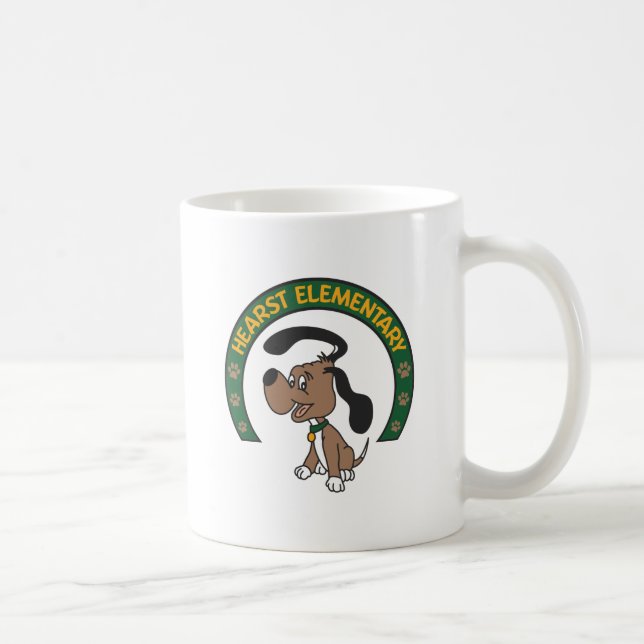 Mug Logo classique élémentaire de chien de Hearst (Droite)