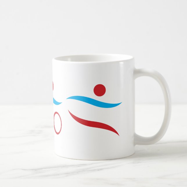 Mug Logo cool moderne Triathlon (Droite)