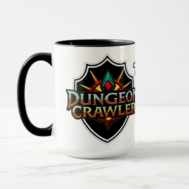 Mug Logo couleur personnalisé de Dungeon Crawler (Gauche)