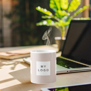 Mug Logo d'affaires beige royal