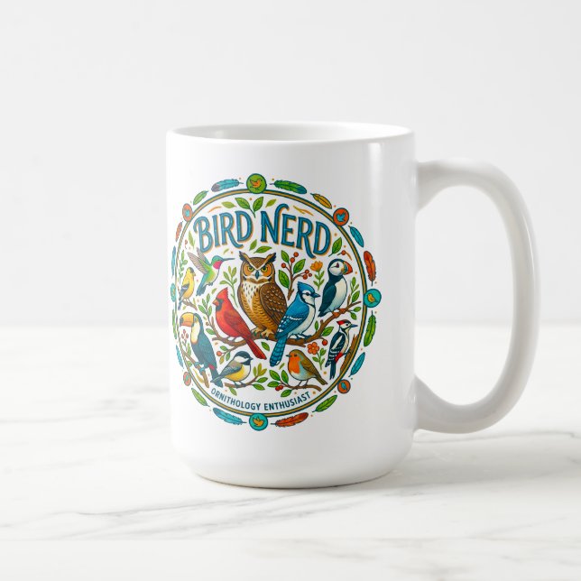 Mug Logo de Bird Nerd (Droite)