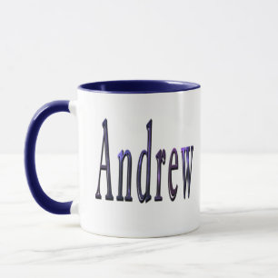 Mug Logo de Blue Andrew Name,