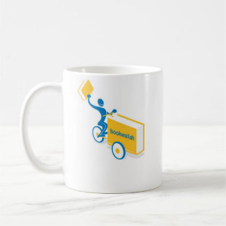 Mug Logo de Bookwallah, partageant le cadeau          