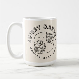 Mug Logo de boulangerie sucrée vintage