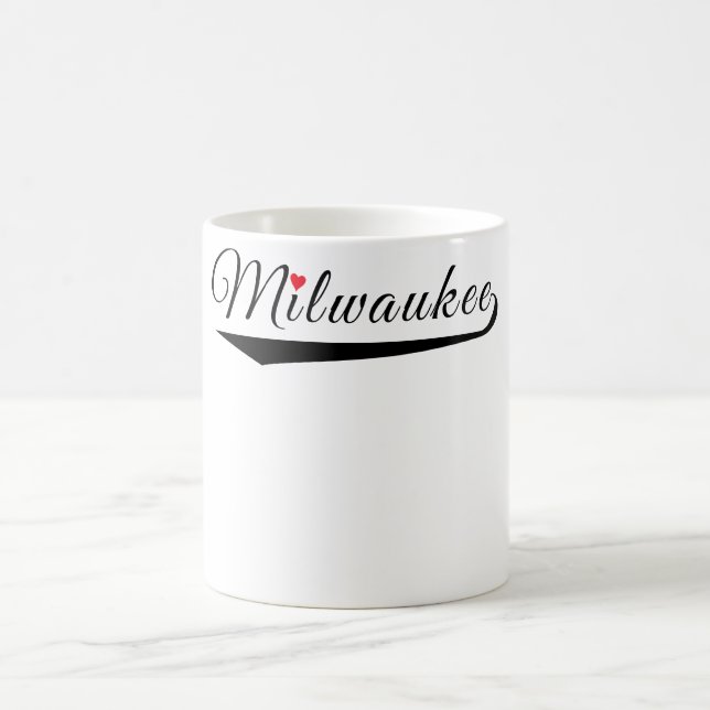 Mug Logo de coeur de Milwaukee (Centre)
