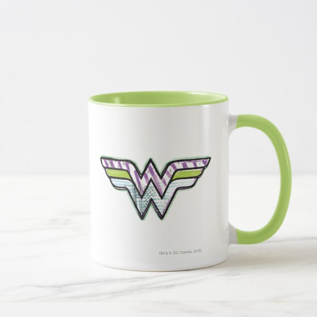 Mug Logo de croquis couleur Wonder Woman (Droite)