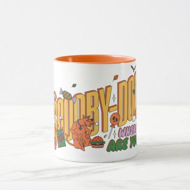 Mug Logo de friandise d'Halloween de Scooby-Doo (Centre)