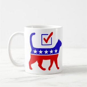 Mug Logo de la fête du chat Feline Politique Grand Par