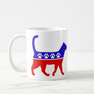 Mug Logo de la fête du chat Feline Politique Grand Par