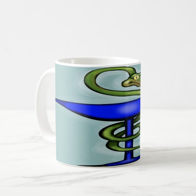 Mug Logo de la pharmacie amusante (Devant gauche)