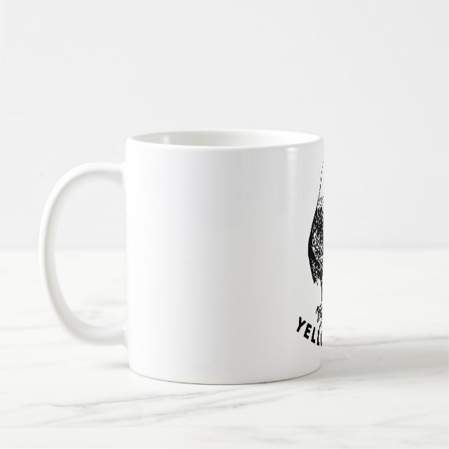 Mug Logo de l'aigle chauve du parc Yellowstone (Gauche)