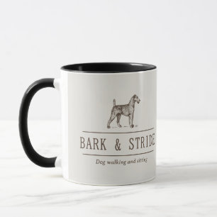 Mug Logo de l'entreprise de promenade et de garde de c