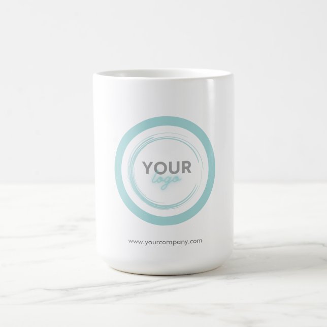 Mug Logo de l'entreprise Entreprise Marque minimale (Centre)