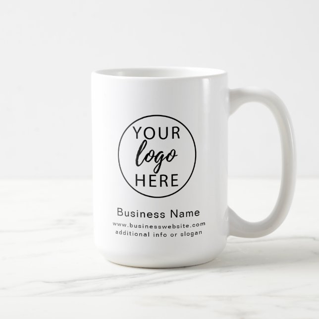 Mug Logo de l'entreprise personnalisée Employé Entrepr (Droite)