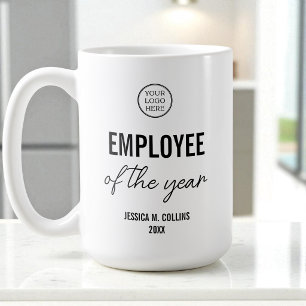 Mug Logo de l'entreprise Prix de l'employé de l'année