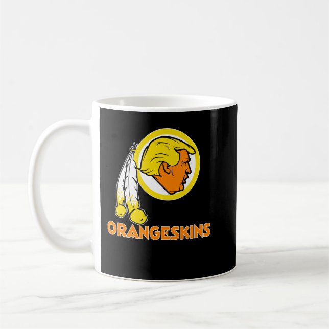 Mug Logo de l'équipe de Washington DC Orangeskins v1 C (Gauche)