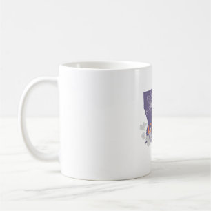 Mug logo de l'État de Louisiane à la fleur de magnolia