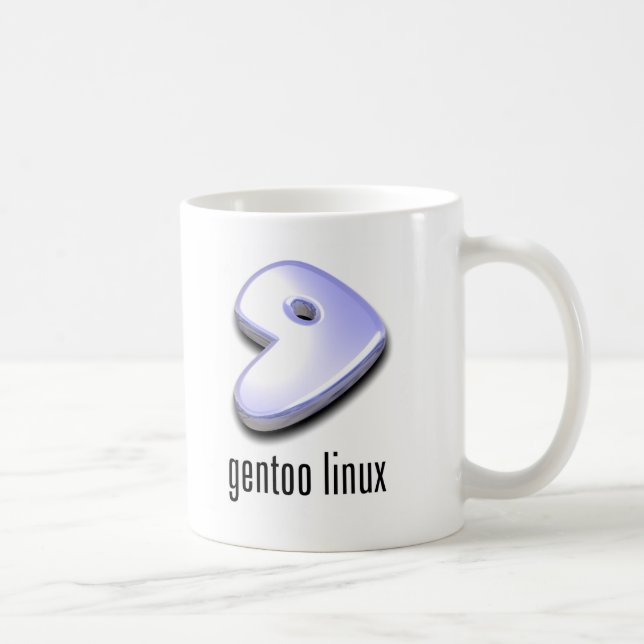 Mug logo de Linux de gentoo (Droite)