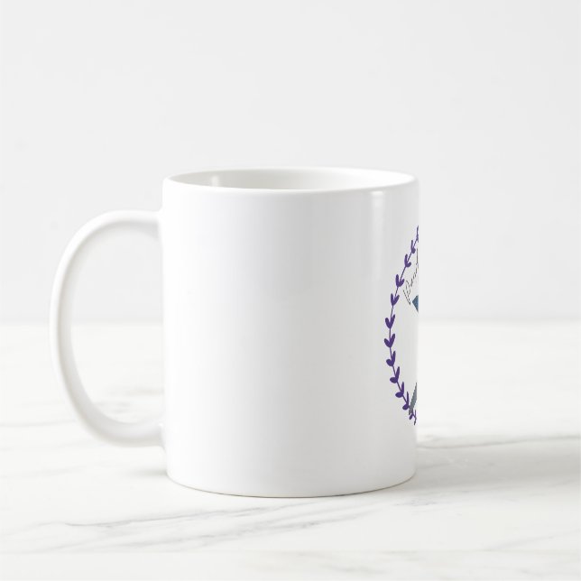 Mug Logo de l'oiseau ornithologique pourpre Martin (Gauche)