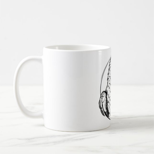 Mug logo de perroquet généré par IA (Gauche)