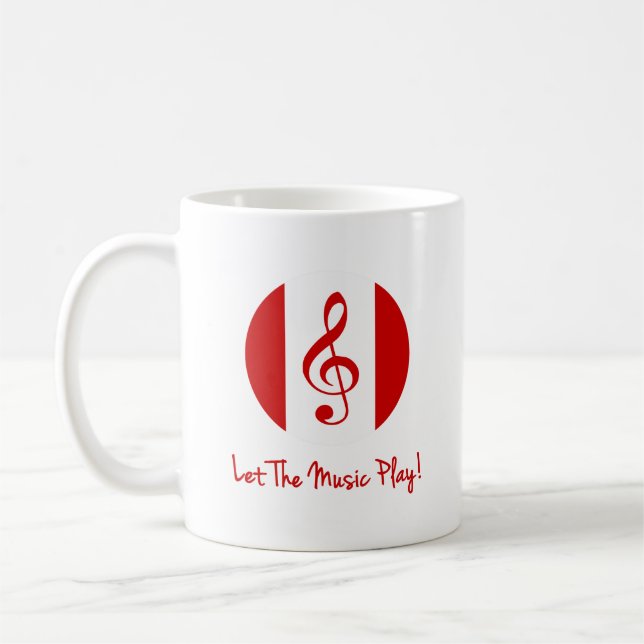 Mug Logo de Scott Ruhs et laissez la musique jouer! (Gauche)
