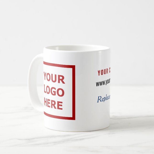 Mug Logo de société promotionnel de marque Site Web Sl (Devant gauche)