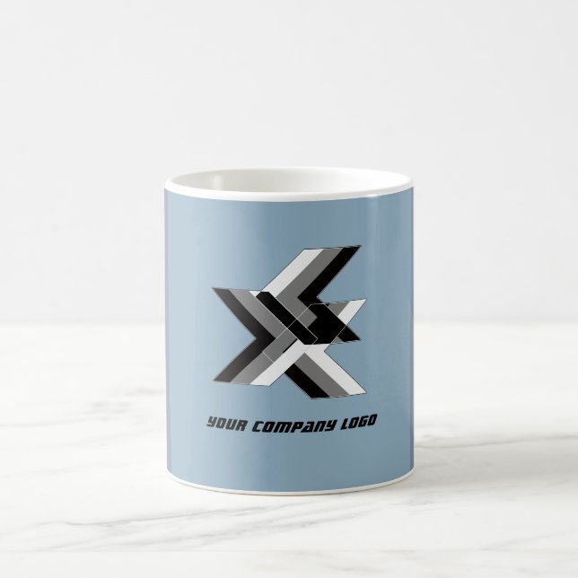 Mug LOGO DE YOUR COMPANY, personalized,add your text (Centre)