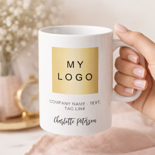 Mug logo d'entreprise couleur de marque personnalisée 