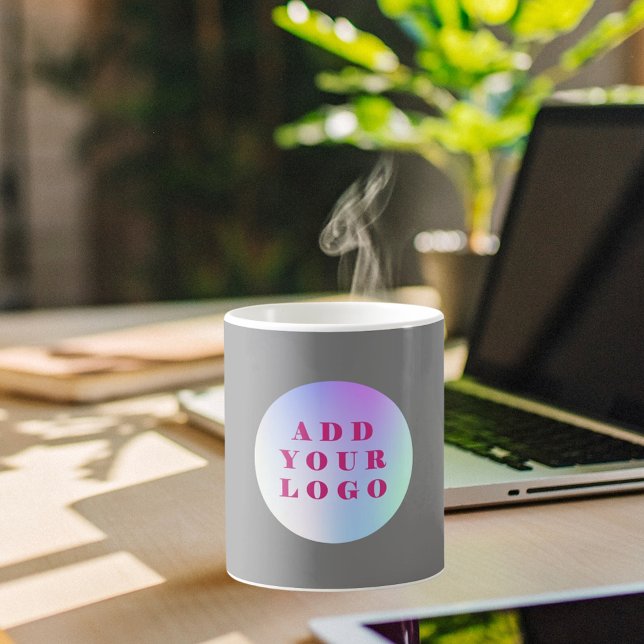Mug Logo d'entreprise gris (Créateur téléchargé)