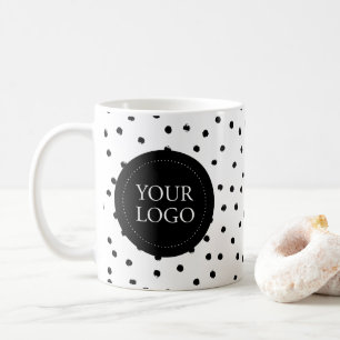 Mug Logo d'entreprise minimaliste simple noir personna