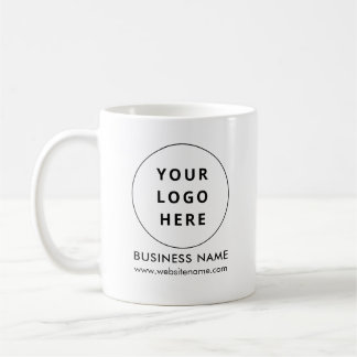 Mug Logo d'entreprise moderne blanc personnalisé et co