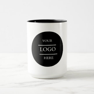 Mug Logo d'entreprise noir personnalisé Marque de café