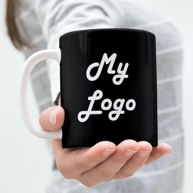 Mug Logo d'entreprise noire (Créateur téléchargé)