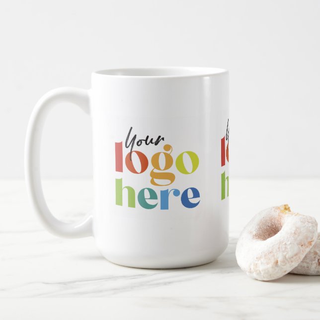 Mug Logo d'entreprise personnalisé (Avec donut)