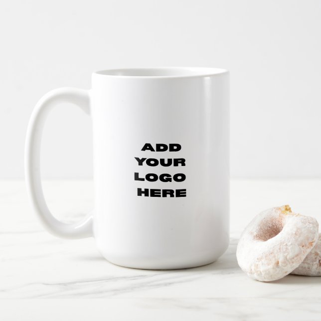 Mug Logo d'entreprise personnalisé (Avec donut)