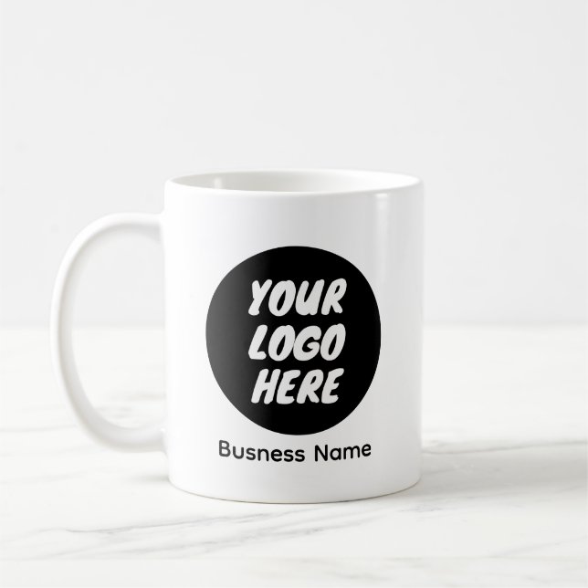 Mug Logo d'entreprise personnalisé et nom Marque de ca (Gauche)