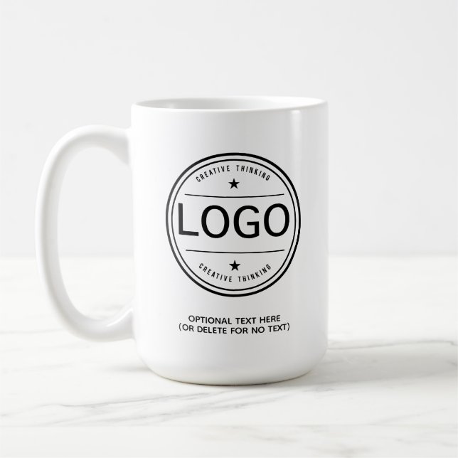 Mug Logo d'entreprise personnalisé simple (Gauche)