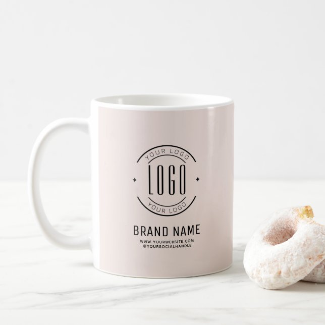 Mug Logo d'entreprise personnalisée moderne marque com (Avec donut)