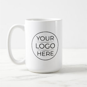 Mug Logo d'entreprise rond moderne personnalisé