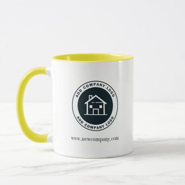 Mug Logo d'entreprise simple Cadeaux pour employés Per (Gauche)