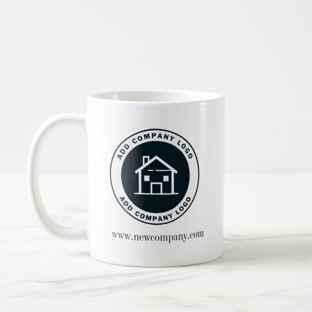 Mug Logo d'entreprise simple Personnalisé (Gauche)