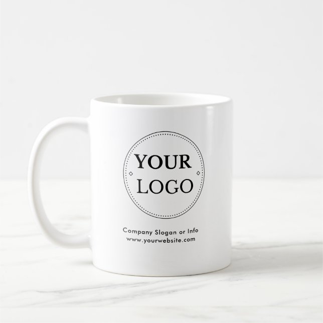Mug Logo d'entreprise stylé moderne professionnel  (Gauche)