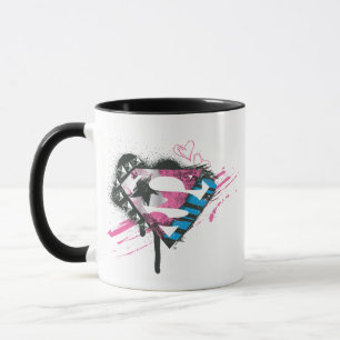 Mug Logo des Coeurs Supergirl