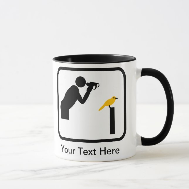 Mug Logo d'oiseaux/d'oiseaux personnalisable (Droite)