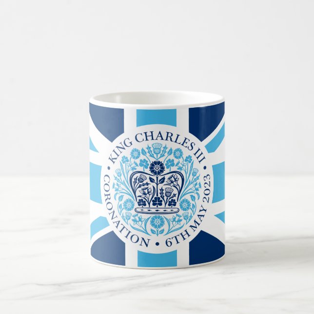 Mug Logo du couronnement royal du roi Charles III Patr (Centre)