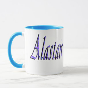 Mug Logo du nom de Blue Alastair,