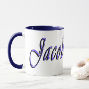 Mug Logo du nom de Jacob,