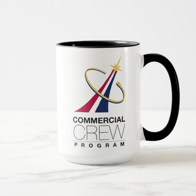 Mug Logo du programme d'équipage commercial de la NASA (Droite)