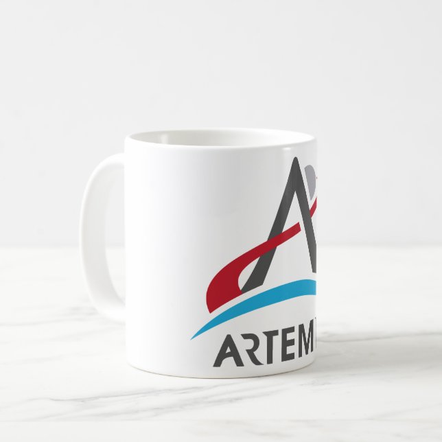 Mug Logo du programme NASA Artemis Mars 2024 astronaut (Devant gauche)