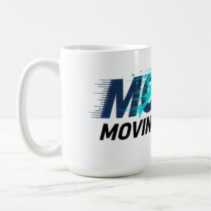 Mug Logo dynamique avec silhouette de coureur et texte